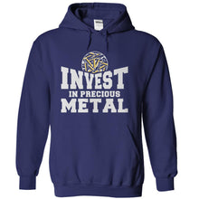 Load image into Gallery viewer, Invest in Precious Metal - T Shirt - navyblue_8cfca19f-387c-4d67-aacf-01902aac3e9c