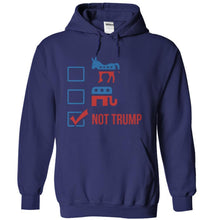 Load image into Gallery viewer, Democrat, Republican, Not Trump - T Shirt - navyblue_8d9cf1aa-365d-4042-a3bf-8895c4ab8fb8