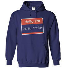 Load image into Gallery viewer, Hello I'm The Big Brother - T Shirt - navyblue_8f4076b7-427f-4094-b473-b1367b99afa6