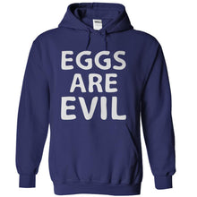 Load image into Gallery viewer, Eggs Are Evil - T Shirt - navyblue_95cb99a5-7fab-4f81-9008-54a8e8c8b872