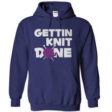 Load image into Gallery viewer, Getting Knit Done - T Shirt - navyblue_9c6938fb-4a7d-493e-8694-a5401203a2f0