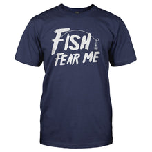 Load image into Gallery viewer, Fish Fear Me - T Shirt - navyblue_a52c8736-ec95-40c7-9ce1-0565d0bb6e6e