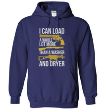 Load image into Gallery viewer, I Can Load A Whole Lot More Than A Washer And A Dryer - T Shirt - navyblue_a5649c8d-cb58-4f13-8023-2c458fe9e15e