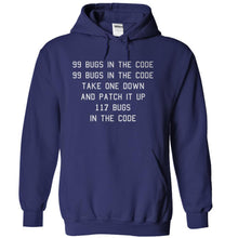 Load image into Gallery viewer, 99 Bugs In The Code - T Shirt - navyblue_a571f39c-0060-4ae3-b549-3f0f58af0832