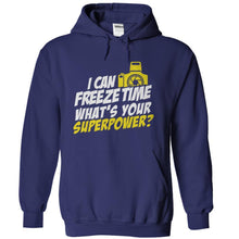 Load image into Gallery viewer, I Can Freeze Time - T Shirt - navyblue_aa215021-75a1-4477-a602-a303a688ed8b