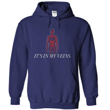 Load image into Gallery viewer, It's In My Veins - Drums - T Shirt - navyblue_c50a723d-c203-4d2a-ba1a-1107d43e18ec