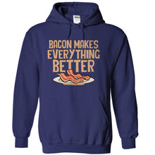 Load image into Gallery viewer, Bacon Makes Everything Better - T Shirt - navyblue_c7684967-ea75-41c6-be87-2c8a9b277909