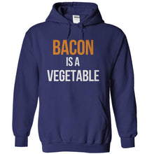Load image into Gallery viewer, Bacon Is A Vegetable - T Shirt - navyblue_cf526b66-a68e-4ed8-8c09-9a9f19ceb1e8
