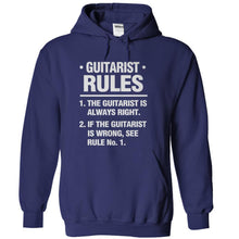 Load image into Gallery viewer, Guitarist Rules - T Shirt - navyblue_cfffb891-203f-476b-b959-e864824b99e7