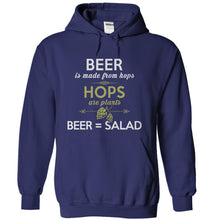 Load image into Gallery viewer, Beer = Salad - T Shirt - navyblue_e36d8336-bca5-4b2b-808f-fc2cbe63e686