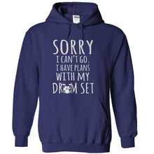 Load image into Gallery viewer, I Have Plans With My Drum Set - T Shirt - navyblue_e9750a8c-e570-4e40-813d-d649087fac81