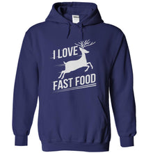 Load image into Gallery viewer, I Love Fast Food - T Shirt - navyblue_ec027535-754c-48c8-9a9d-9634680c4a32