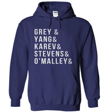 Load image into Gallery viewer, Grey &amp; Yang &amp; Karev &amp; Stevens &amp; O'Malley - T Shirt - navyblue_f5ad238f-b244-4bb0-a541-9adcf7b1341b