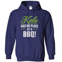 Load image into Gallery viewer, Kale Has No Place At A BBQ! - T Shirt - navyblue_fb342570-5076-4805-bc88-af0fa7490a32