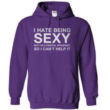 Load image into Gallery viewer, I Hate Being Sexy But I'm a Dental Hygienist - T Shirt - purple_02aaf6e1-81df-404b-8b95-83f978458981