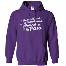 Load image into Gallery viewer, I Reached Out A Hand And Found a Paw - T Shirt - purple_0456311d-9053-4ffc-89f5-7ae7f10077b3