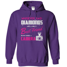 Load image into Gallery viewer, Cameras Are A Girl's Best Friend - T Shirt - purple_148f5215-961a-4408-b981-41b7cd7bafbe