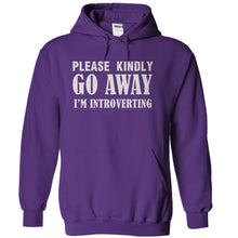 Load image into Gallery viewer, Go Away - I'm Introverting - T Shirt - purple_200fed92-4306-4db8-8e13-8d9aa51ef2ae