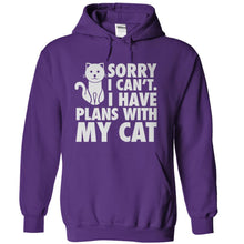 Load image into Gallery viewer, I Have Plans With My Cat - T Shirt - purple_3bcd4da9-2929-4738-a816-42feb94a62ab