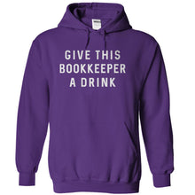 Load image into Gallery viewer, Give This Bookkeeper A Drink - T Shirt - purple_4b84d4cc-250a-433d-baef-b694a45bf3fe