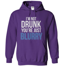 Load image into Gallery viewer, I'm Not Drunk, You're Just Blurry - T Shirt - purple_54ac2d64-4a52-4911-a21a-c91524f24b66
