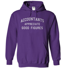 Load image into Gallery viewer, Accountants Appreciate Good Figures - T Shirt - purple_59a478f8-6c31-4671-949a-1bb1cc4a3ddb