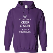 Load image into Gallery viewer, If You Can't Keep Calm Talk To a Counselor - T Shirt - purple_7776e3e1-5b2c-45b9-9fac-c58b4178edc4
