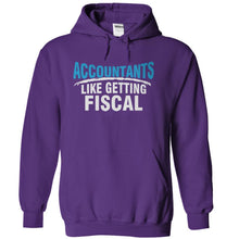 Load image into Gallery viewer, Accountants Like Getting Fiscal - T Shirt - purple_7db6d4be-c9b2-41d7-a16b-7d19b5ac08fb