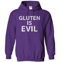 Load image into Gallery viewer, Gluten Is Evil - T Shirt - purple_900e5f2c-782d-4055-b487-f8b391b35641