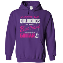 Load image into Gallery viewer, Guitars Are A Girl's Best Friend - T Shirt - purple_920fab25-53a9-4c2c-90be-369c43757aa5