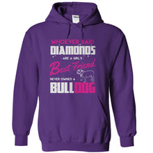 Load image into Gallery viewer, Bulldogs Are A Girl's Best Friend - T Shirt - purple_99dbfd5d-572c-4845-9f9e-545fa93721be
