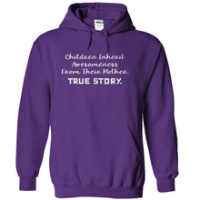 Load image into Gallery viewer, Children Inherit Awesomeness from Their Mother - T Shirt - purple_9da77ca8-a2fa-44b8-8818-a6a5e3e5c532