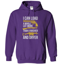 Load image into Gallery viewer, I Can Load A Whole Lot More Than A Washer And A Dryer - T Shirt - purple_b89b556e-1ce9-4925-9468-d4a417d2294a