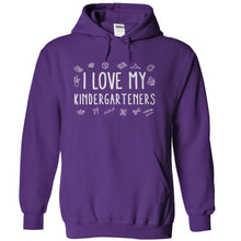 Load image into Gallery viewer, I Love My Kindergarteners - T Shirt - purple_bc72f938-3e78-4869-aa12-9e3c7af3fa6a