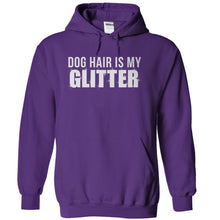 Load image into Gallery viewer, Dog Hair Is My Glitter - T Shirt - purple_ceb44023-e477-42fd-8fbc-e3c3030a42a9