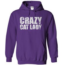 Load image into Gallery viewer, Crazy Cat Lady - T Shirt - purple_d607437b-6ea8-4e08-b144-eb28ac8ffa74