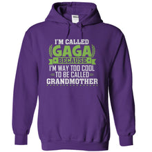 Load image into Gallery viewer, I'm Called Gaga Because I'm Way Too Cool For Grandmother - T Shirt - purple_df5e3d66-d2d1-4344-90cb-b4b122d1d44a