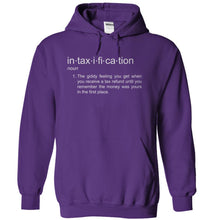 Load image into Gallery viewer, Intaxification - T Shirt - purple_e8631249-9549-46ae-bb54-2f4a2d6f7dcc