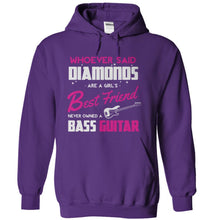 Load image into Gallery viewer, Bass Guitars Are A Girl's Best Friend - T Shirt - purple_effdcac2-46a4-48a7-b359-45e2339093b1