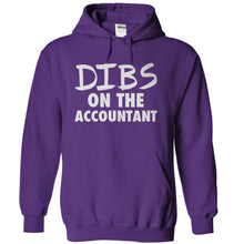 Load image into Gallery viewer, Dibs On The Accountant - T Shirt - purple_fd165cbf-872b-4316-8a90-10ffc2991775