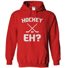 Load image into Gallery viewer, Hockey, Eh? - T Shirt - red_113e9873-3e50-4ebd-a06a-994f1e8ed054