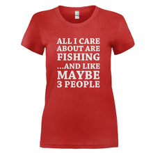 Load image into Gallery viewer, All I Care About Is Fishing - T Shirt - red_16b801b0-ba0e-480d-80ec-2ea831fe19c7