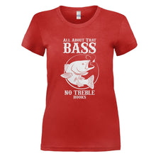 Load image into Gallery viewer, All About That Bass No Treble Hooks - T Shirt - red_375498c6-a390-41c1-bb1f-3ad9af2ed48d