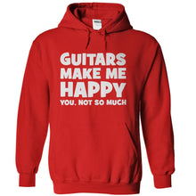 Load image into Gallery viewer, Guitar Makes Me Happy - T Shirt - red_69112206-7015-44de-8edb-d0ad3411994b