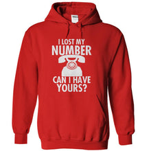 Load image into Gallery viewer, I Lost My Number. Can I Have Yours? - T Shirt - red_6fb43ce7-7766-4616-a270-0ff26a255e12