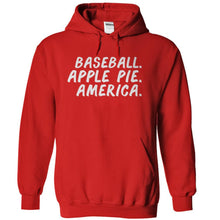 Load image into Gallery viewer, Baseball. Apple Pie. America. - T Shirt - red_adb860bb-0e92-4a7c-945b-b30ab69c2df0
