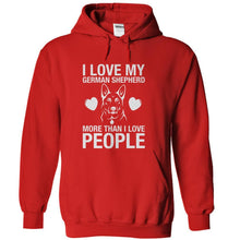Load image into Gallery viewer, I Love My German Shepherd - T Shirt - red_e598cf96-6690-4561-a78a-9e34609a8d06