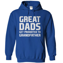 Load image into Gallery viewer, Great Dads Get Promoted To Grandfather - T Shirt - royalblue_09ac81fb-64a6-49e4-91f0-91796737e867