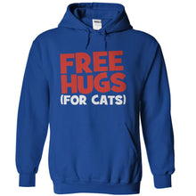Load image into Gallery viewer, Free Hugs (For Cats) - T Shirt - royalblue_0da68a60-0e72-4625-905a-40928f0f23b7