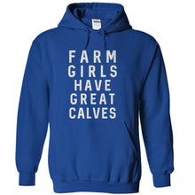 Load image into Gallery viewer, Farm Girls Have Great Calves - T Shirt - royalblue_0f35dcae-2c6b-46e3-8ac6-607a80d77007